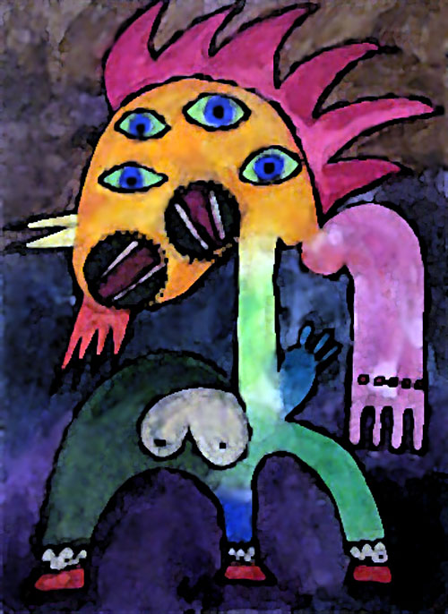 The Art of David Wiley | Three-Eyed Purple Mohawk | Scene4 Magazine - April 2015 www.scene4.com