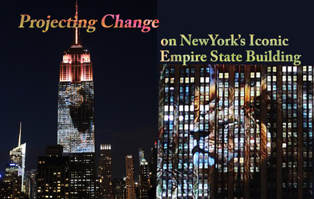 Scene4 Magazine | Projecting Change On New York's Iconic Empire State Building | September 2015  www.scene4.com