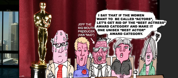 Cartoon: Academy Rewards | Elliot Feldman | Scene4 Magazine-April 2018 | www.scene4.com