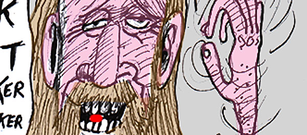 Cartoon: George Carlin's 7 Dirty Words | Elliot Feldman | Scene4 Magazine-May 2018 | www.scene4.com