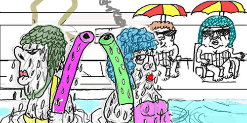Cartoon: Noodles at Ten Paces | Elliot Feldman | Scene4 Magazine | September 2019 | www.scene4.com
