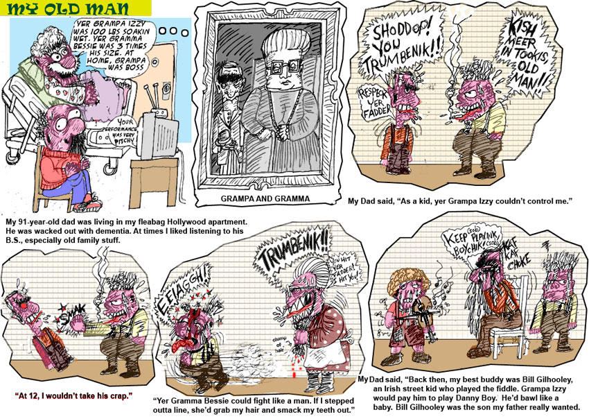 Scene4 Magazine: Comics - "My Old Man - Grampa and Gramma" | Elliot Feldman | April 2012 | www.scene4.com
