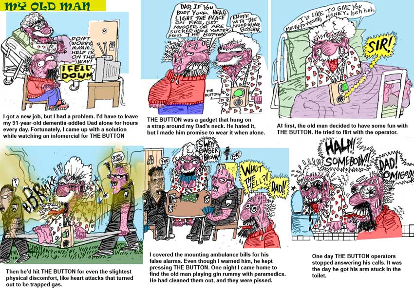 Scene4 Magazine: Comics - "My Old Man - The Button" | Elliot Feldman | July 2012 | www.scene4.com