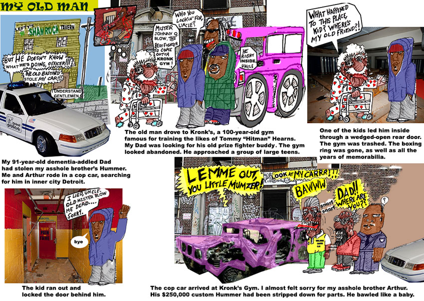 Scene4 Magazine: Comics - "My Old Man - Hummer Kaddish" | Elliot Feldman | July 2013 | www.scene4.com